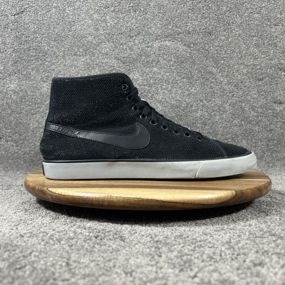 Nike Primo Court Mid 807163-001 Women’s Sz 10 Black Suede Fur Lined Casual Shoes